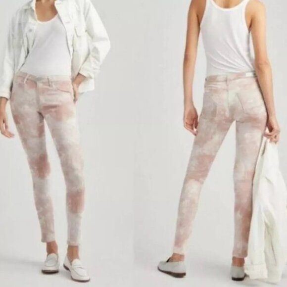 AG Adriano Goldschmeid Skinny Jeans Tie Dyed Wash 32 - Picture 2 of 6